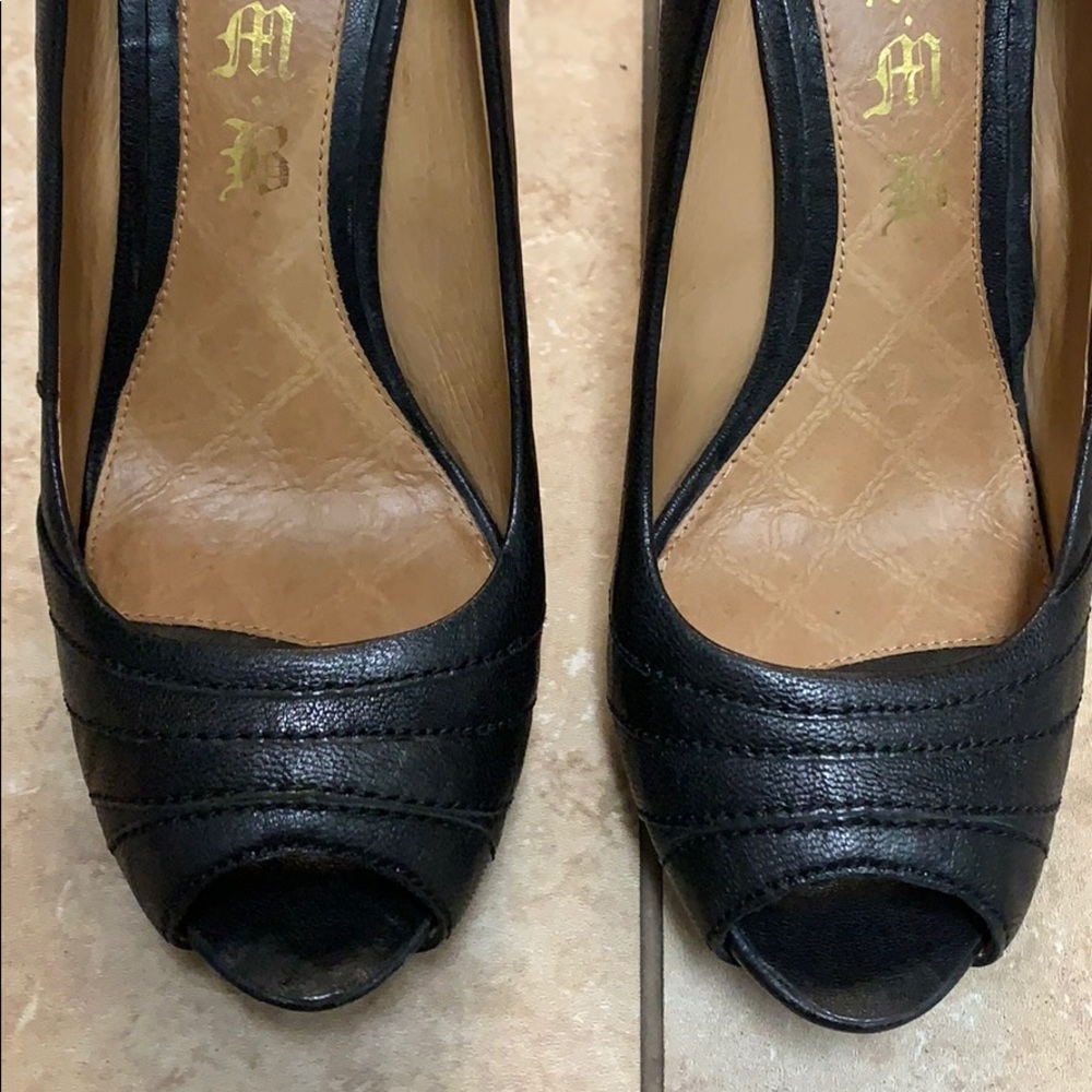 LAMB shoes black leather 7.5size - Picture 3 of 8